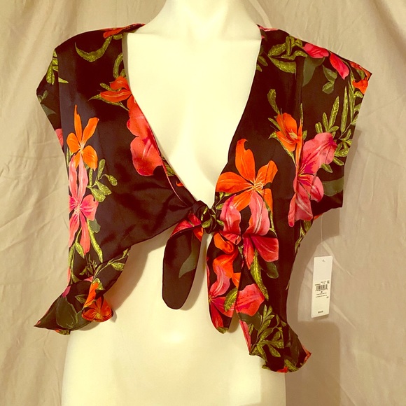 GUESS silky open  crop top - Picture 1 of 5